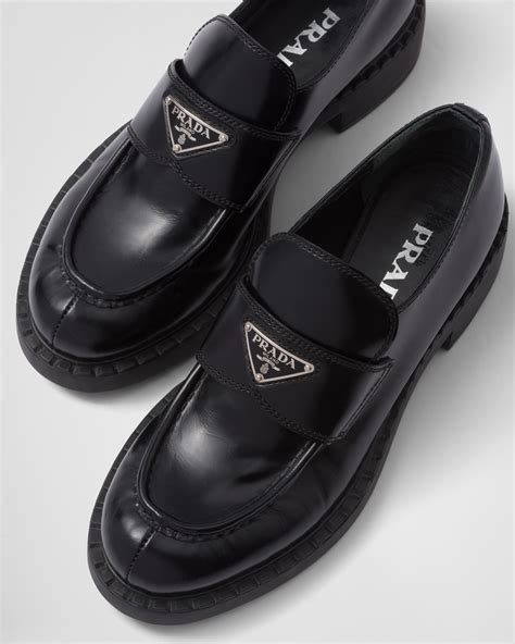 leather loafers prada stores|Prada buckle loafer ladies.